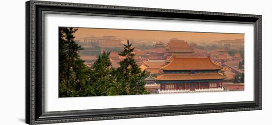 China 10MKm2 Collection - View of the roofs of Forbidden City-Philippe Hugonnard-Framed Photographic Print