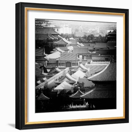 China 10MKm2 Collection - View of the roofs of Forbidden City-Philippe Hugonnard-Framed Photographic Print