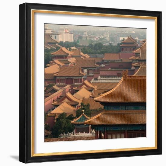 China 10MKm2 Collection - View of the roofs of Forbidden City-Philippe Hugonnard-Framed Photographic Print