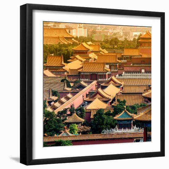 China 10MKm2 Collection - View of the roofs of Forbidden City-Philippe Hugonnard-Framed Photographic Print