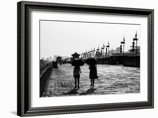 China 10MKm2 Collection - Walk on the City Walls at sunset - Xi'an City-Philippe Hugonnard-Framed Photographic Print