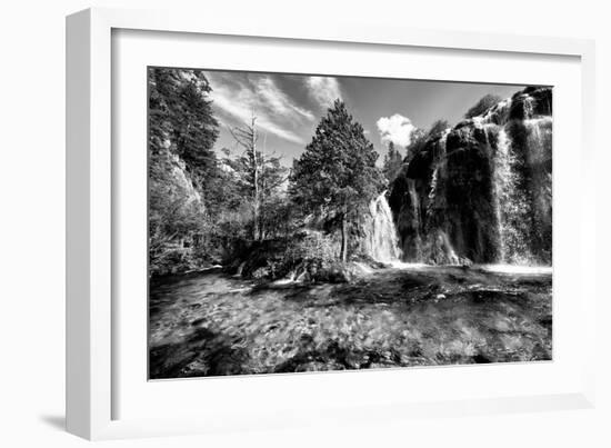 China 10MKm2 Collection - Waterfalls in the Jiuzhaigou National Park-Philippe Hugonnard-Framed Photographic Print