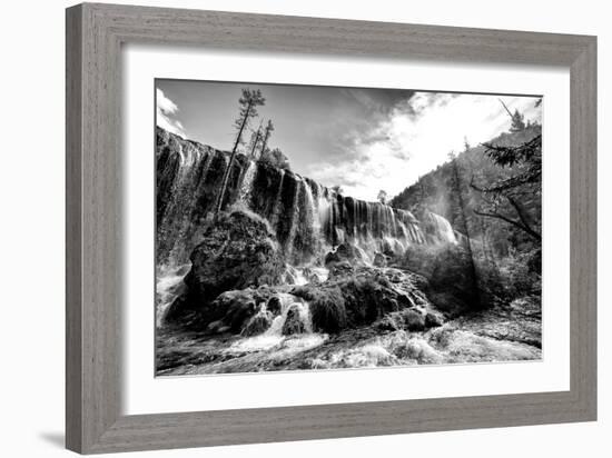 China 10MKm2 Collection - Waterfalls in the Jiuzhaigou National Park-Philippe Hugonnard-Framed Photographic Print