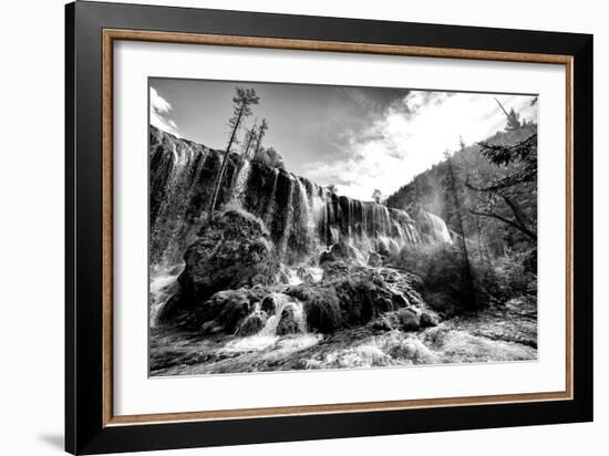 China 10MKm2 Collection - Waterfalls in the Jiuzhaigou National Park-Philippe Hugonnard-Framed Photographic Print