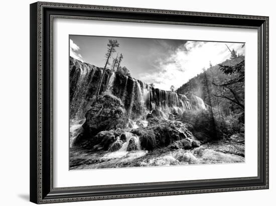 China 10MKm2 Collection - Waterfalls in the Jiuzhaigou National Park-Philippe Hugonnard-Framed Photographic Print