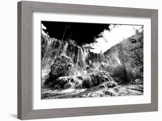 China 10MKm2 Collection - Waterfalls in the Jiuzhaigou National Park-Philippe Hugonnard-Framed Photographic Print