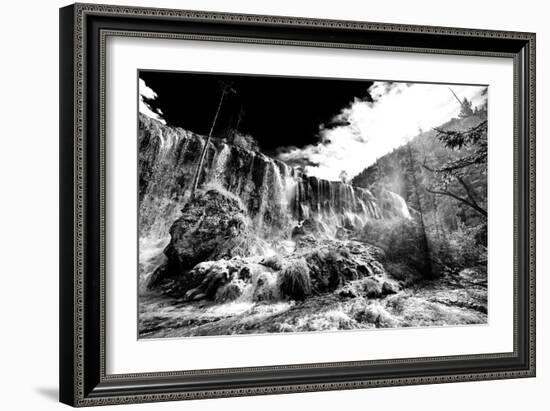 China 10MKm2 Collection - Waterfalls in the Jiuzhaigou National Park-Philippe Hugonnard-Framed Photographic Print