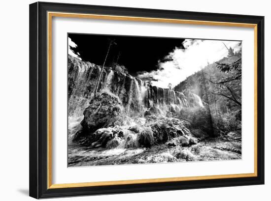 China 10MKm2 Collection - Waterfalls in the Jiuzhaigou National Park-Philippe Hugonnard-Framed Photographic Print