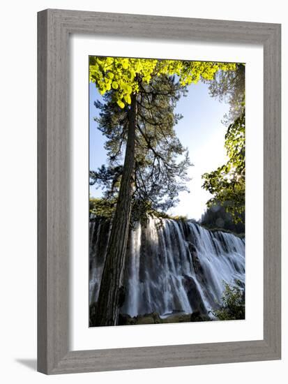 China 10MKm2 Collection - Waterfalls in the Jiuzhaigou National Park-Philippe Hugonnard-Framed Photographic Print