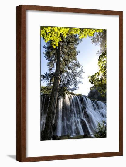 China 10MKm2 Collection - Waterfalls in the Jiuzhaigou National Park-Philippe Hugonnard-Framed Photographic Print