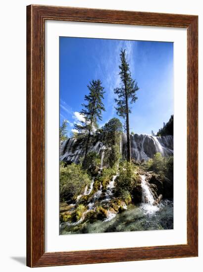 China 10MKm2 Collection - Waterfalls in the Jiuzhaigou National Park-Philippe Hugonnard-Framed Photographic Print