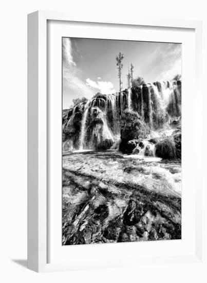 China 10MKm2 Collection - Waterfalls in the Jiuzhaigou National Park-Philippe Hugonnard-Framed Photographic Print