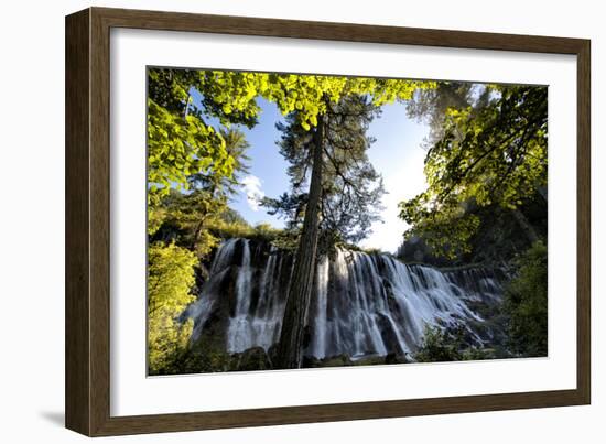 China 10MKm2 Collection - Waterfalls in the Jiuzhaigou National Park-Philippe Hugonnard-Framed Photographic Print