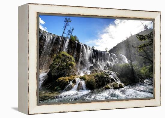 China 10MKm2 Collection - Waterfalls in the Jiuzhaigou National Park-Philippe Hugonnard-Framed Premier Image Canvas