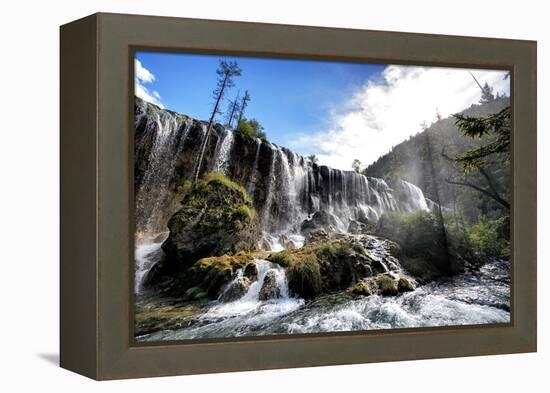 China 10MKm2 Collection - Waterfalls in the Jiuzhaigou National Park-Philippe Hugonnard-Framed Premier Image Canvas