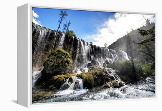 China 10MKm2 Collection - Waterfalls in the Jiuzhaigou National Park-Philippe Hugonnard-Framed Premier Image Canvas