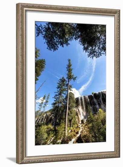 China 10MKm2 Collection - Waterfalls in the Jiuzhaigou National Park-Philippe Hugonnard-Framed Photographic Print