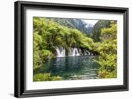 China 10MKm2 Collection - Waterfalls in the Jiuzhaigou National Park-Philippe Hugonnard-Framed Photographic Print