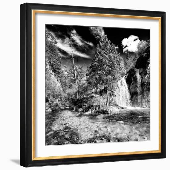 China 10MKm2 Collection - Waterfalls in the Jiuzhaigou National Park-Philippe Hugonnard-Framed Photographic Print