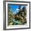 China 10MKm2 Collection - Waterfalls in the Jiuzhaigou National Park-Philippe Hugonnard-Framed Photographic Print