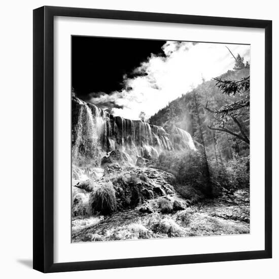 China 10MKm2 Collection - Waterfalls in the Jiuzhaigou National Park-Philippe Hugonnard-Framed Photographic Print