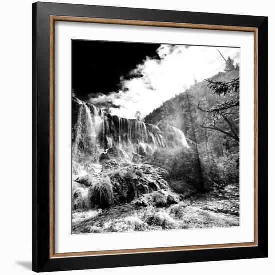 China 10MKm2 Collection - Waterfalls in the Jiuzhaigou National Park-Philippe Hugonnard-Framed Photographic Print