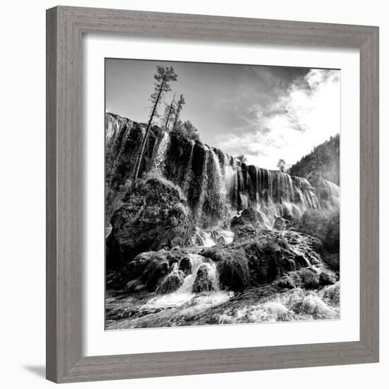 China 10MKm2 Collection - Waterfalls in the Jiuzhaigou National Park-Philippe Hugonnard-Framed Photographic Print