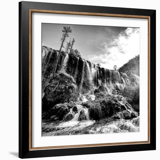 China 10MKm2 Collection - Waterfalls in the Jiuzhaigou National Park-Philippe Hugonnard-Framed Photographic Print