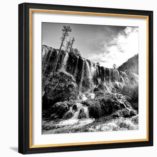 China 10MKm2 Collection - Waterfalls in the Jiuzhaigou National Park-Philippe Hugonnard-Framed Photographic Print