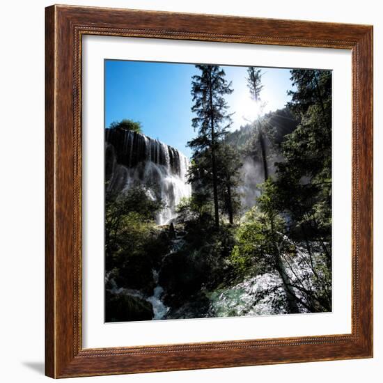 China 10MKm2 Collection - Waterfalls in the Jiuzhaigou National Park-Philippe Hugonnard-Framed Photographic Print