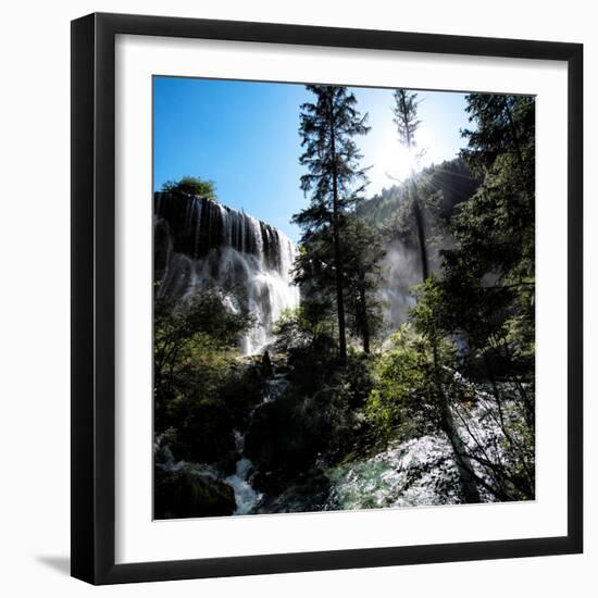 China 10MKm2 Collection - Waterfalls in the Jiuzhaigou National Park-Philippe Hugonnard-Framed Photographic Print