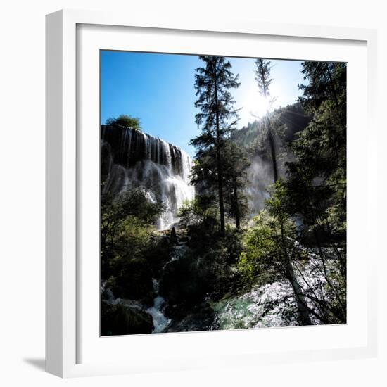 China 10MKm2 Collection - Waterfalls in the Jiuzhaigou National Park-Philippe Hugonnard-Framed Photographic Print