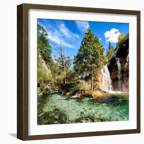 China 10MKm2 Collection - Waterfalls in the Jiuzhaigou National Park-Philippe Hugonnard-Framed Photographic Print