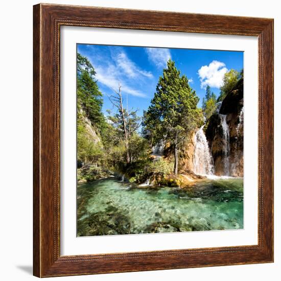 China 10MKm2 Collection - Waterfalls in the Jiuzhaigou National Park-Philippe Hugonnard-Framed Photographic Print