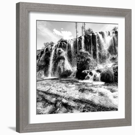 China 10MKm2 Collection - Waterfalls in the Jiuzhaigou National Park-Philippe Hugonnard-Framed Photographic Print