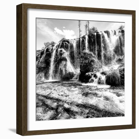 China 10MKm2 Collection - Waterfalls in the Jiuzhaigou National Park-Philippe Hugonnard-Framed Photographic Print