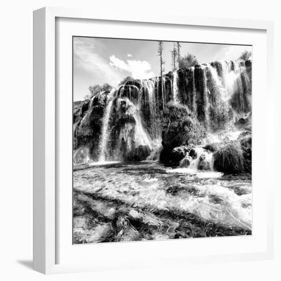 China 10MKm2 Collection - Waterfalls in the Jiuzhaigou National Park-Philippe Hugonnard-Framed Photographic Print