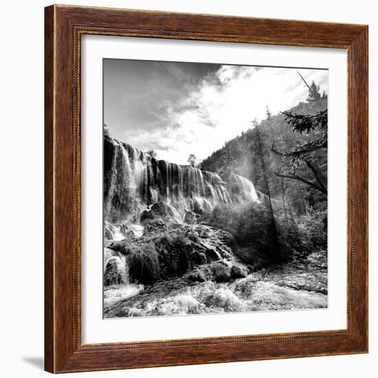 China 10MKm2 Collection - Waterfalls in the Jiuzhaigou National Park-Philippe Hugonnard-Framed Photographic Print