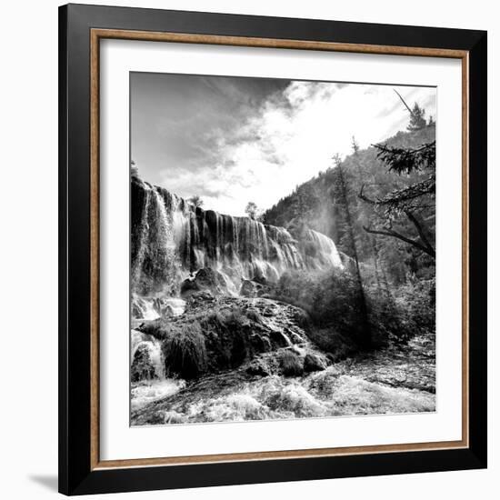 China 10MKm2 Collection - Waterfalls in the Jiuzhaigou National Park-Philippe Hugonnard-Framed Photographic Print