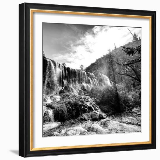 China 10MKm2 Collection - Waterfalls in the Jiuzhaigou National Park-Philippe Hugonnard-Framed Photographic Print