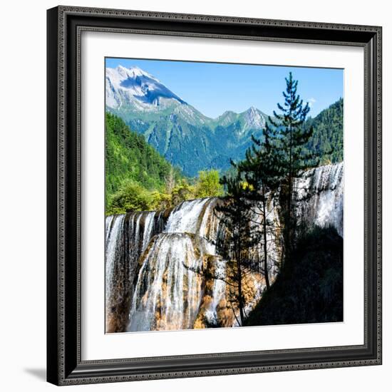 China 10MKm2 Collection - Waterfalls in the Jiuzhaigou National Park-Philippe Hugonnard-Framed Photographic Print