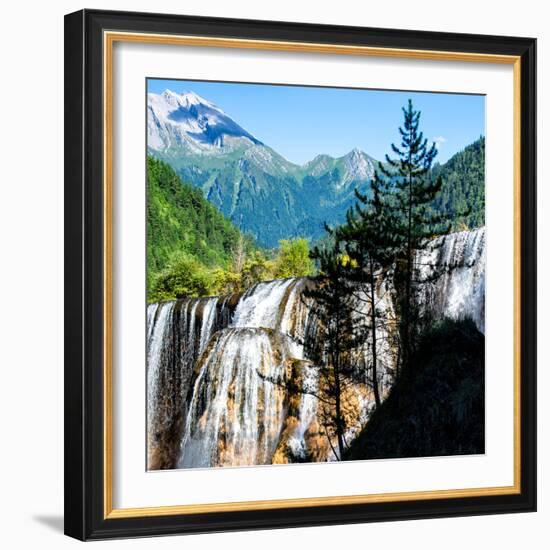 China 10MKm2 Collection - Waterfalls in the Jiuzhaigou National Park-Philippe Hugonnard-Framed Photographic Print