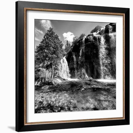 China 10MKm2 Collection - Waterfalls in the Jiuzhaigou National Park-Philippe Hugonnard-Framed Photographic Print