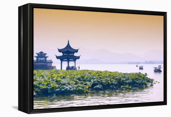 China 10MKm2 Collection - West Lake at sunset-Philippe Hugonnard-Framed Premier Image Canvas