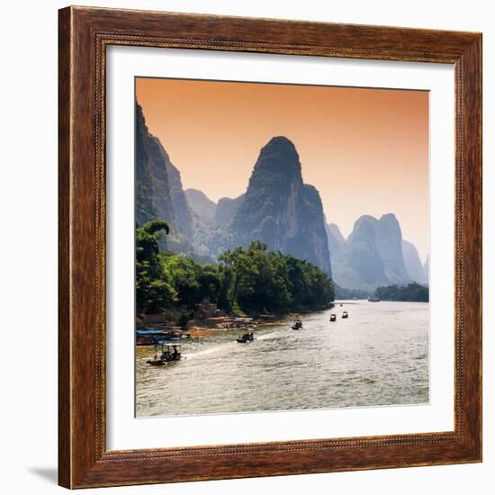 China 10MKm2 Collection - Yangshuo Li River-Philippe Hugonnard-Framed Photographic Print