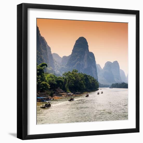 China 10MKm2 Collection - Yangshuo Li River-Philippe Hugonnard-Framed Photographic Print