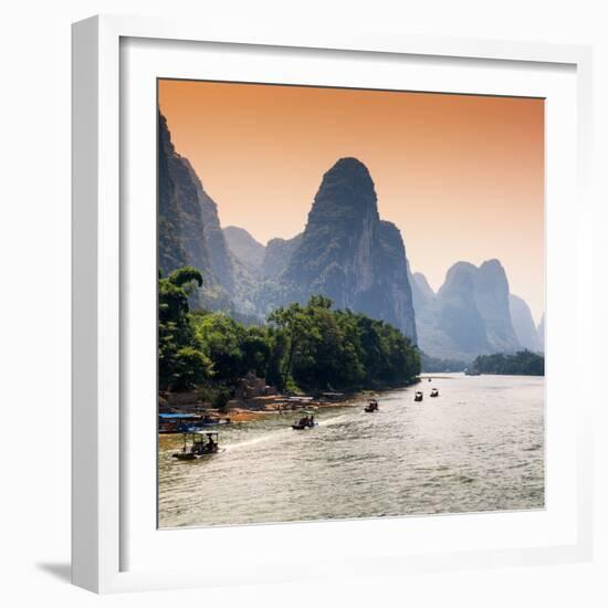 China 10MKm2 Collection - Yangshuo Li River-Philippe Hugonnard-Framed Photographic Print