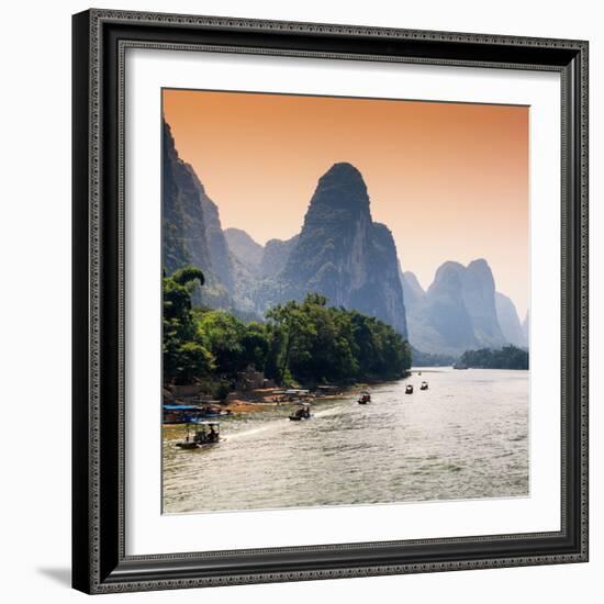 China 10MKm2 Collection - Yangshuo Li River-Philippe Hugonnard-Framed Photographic Print