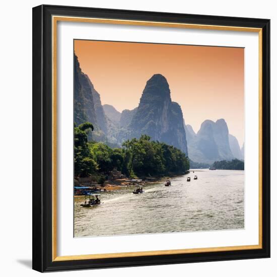 China 10MKm2 Collection - Yangshuo Li River-Philippe Hugonnard-Framed Photographic Print