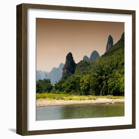 China 10MKm2 Collection - Yangshuo Li River-Philippe Hugonnard-Framed Photographic Print